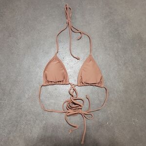 Light Chocolate Double Strapped Bikini Top